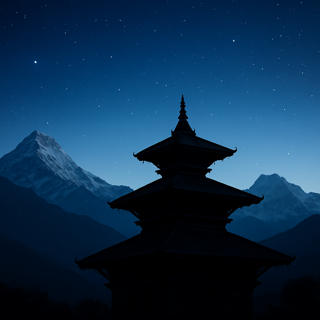 Temple at twilight